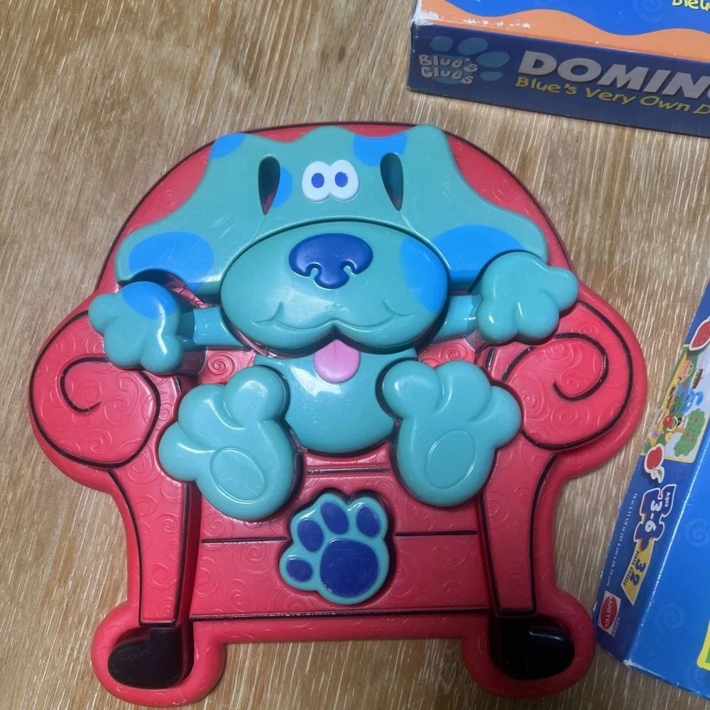 Vintage Blues‎ Clues Lot Of 3 - 3D Puzzle, Domino Game, Puzzle